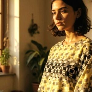 2 piece Alfani blouse with tiny black sequins